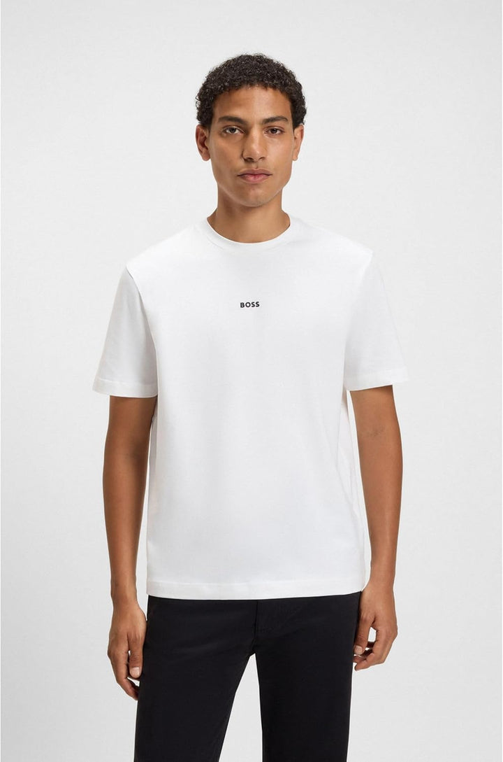 BOSS Tchup Herren T-Shirt, T-Shirt, 50473278, Weiss, 50473278 XL
