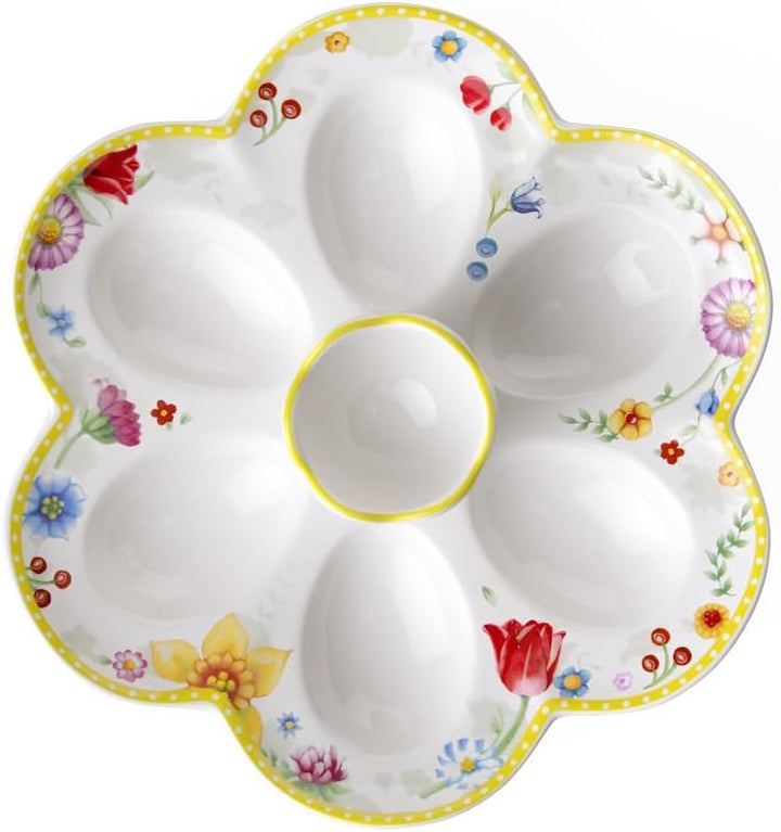 Villeroy und Boch Spring Awakening Eierteller, Hartporzellan, mehrfarbig, medium, Eierteller