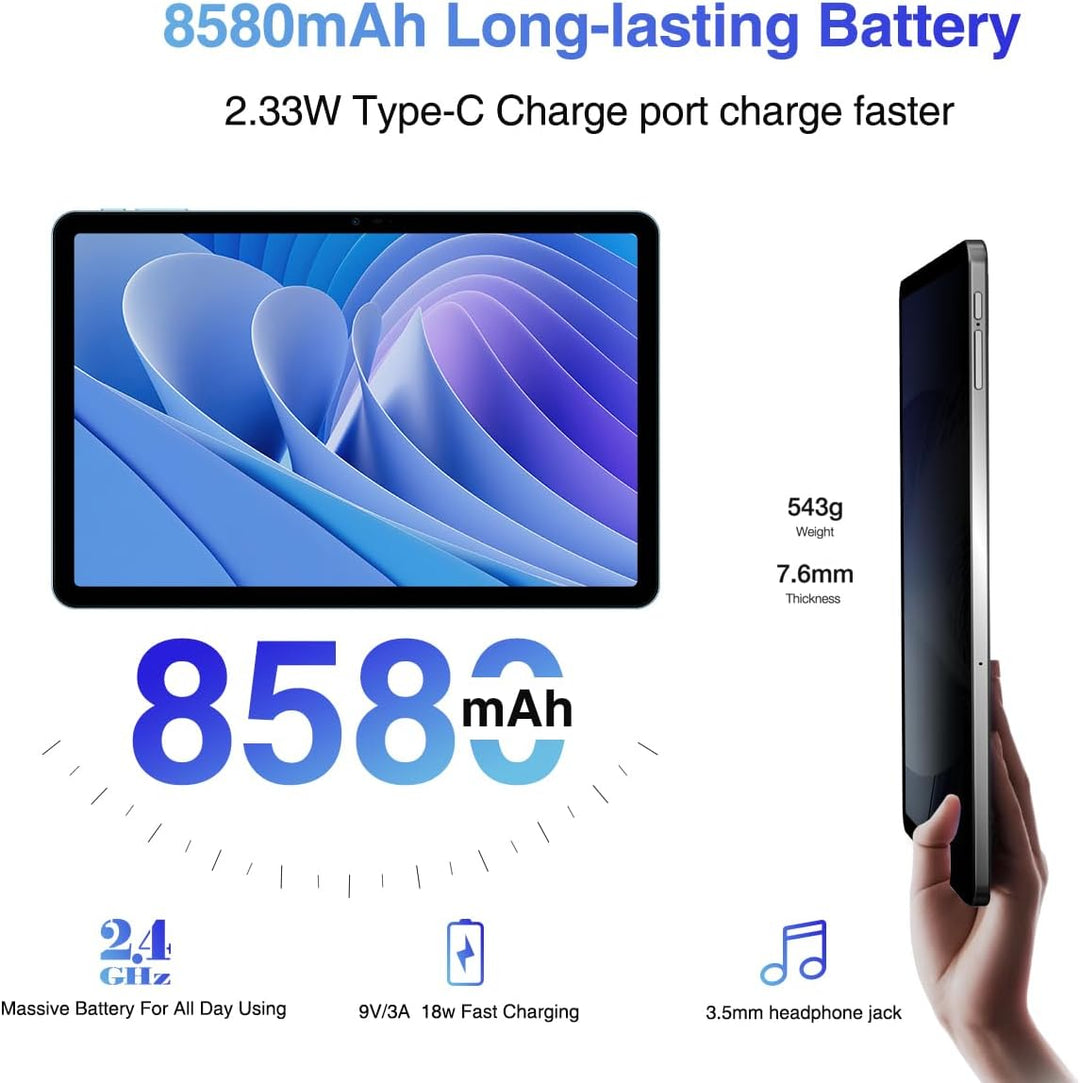 DOOGEE T30 PRO Android 13 Tablet 11 Zoll, 2.5K Display Helio G99 Octa-Core 15GB RAM 256GB ROM (2TB T