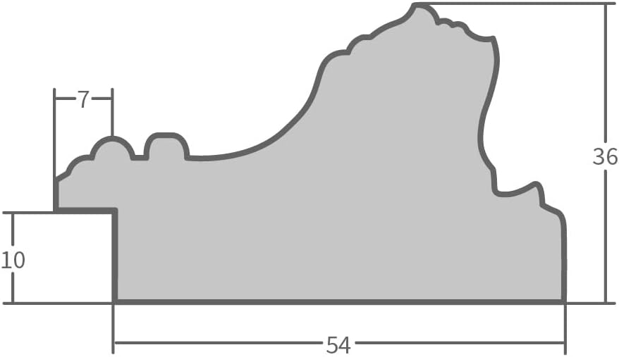 WANDStyle Spiegel Barock und Antik Stil I Aussenmass ca. 51x51 cm I Farbe Weiss I weisser Wandspiege