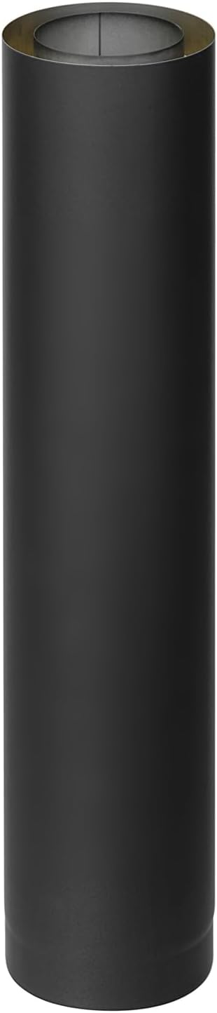 raik SH30011483-sw Raik Rauchrohr/Ofenrohr Coltherm doppelwandig mit Isolierung, Durchmesser 150 mm,