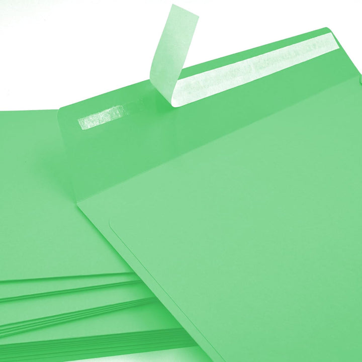 250 Umschläge, Hellgrün, Mintgrün, DIN lang = 220 x 110 mm, Abziehstreifen, Caribic von IGEPA