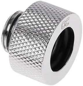 Alphacool 17382 HT 13mm HardTube Anschraubtülle G1/4 - gerändelt - Chrome Sixpack Wasserkühlung Ansc