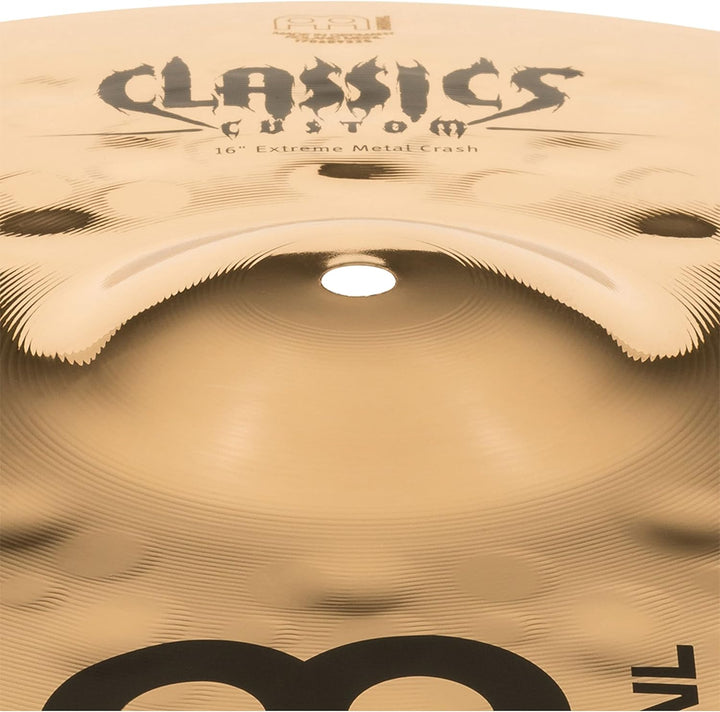Meinl Cymbals Classics Custom Extreme Metal Crash 16 Zoll (Video) Schlagzeug Becken (40,64cm) B12 Br