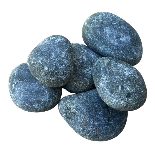 Saunasteine 20 kg Olivin Diabas Rund Heizsteine finnische Aufgusssteine 5-9 cm für Saunaofen Elektro