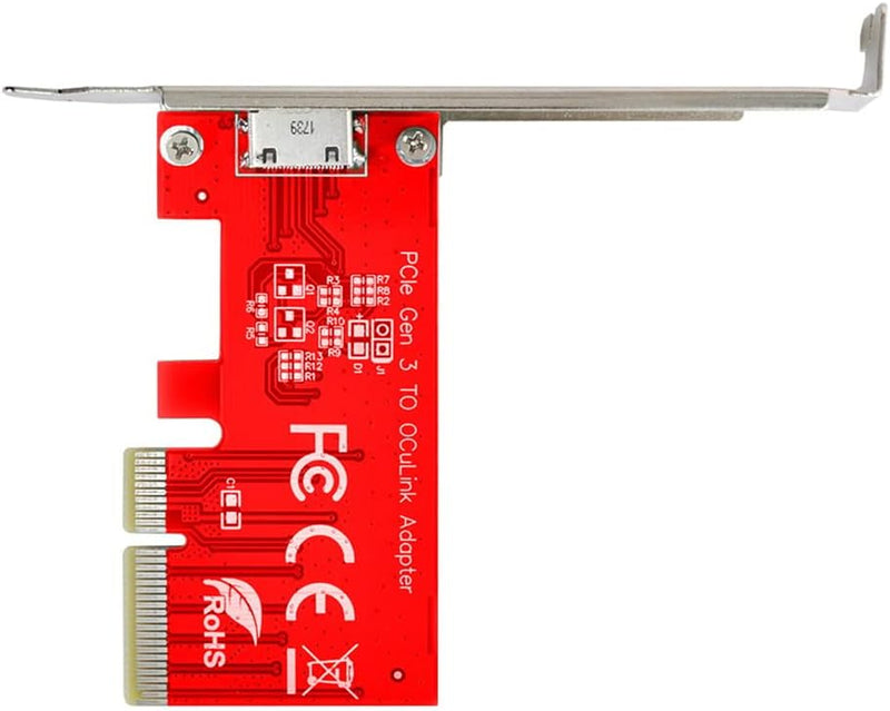 NFHK PCI-E 3.0 Express 4.0 x4 auf Oculink Externer SFF-8612 SFF-8611 Host-Adapter für PCIe SSD mit H