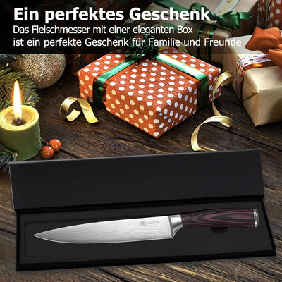 PAUDIN Fleischmesser Kochmesser, Klingenlänge 20 cm Küchenmesser Messer Chefmesser Allzweckmesser, U