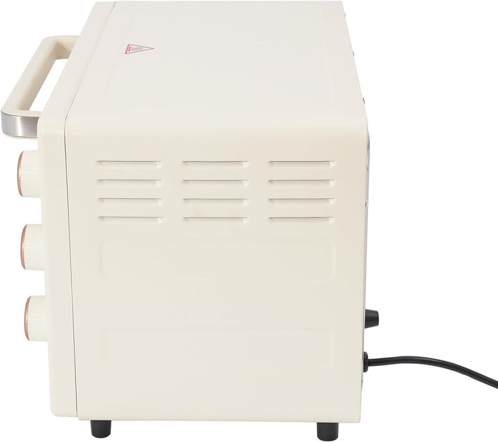 22L Elektrobackofen, Mini Backofen Pizzaofen mit Einstellbarer Temperatur und 60-Minuten-Timer, 2 Ei