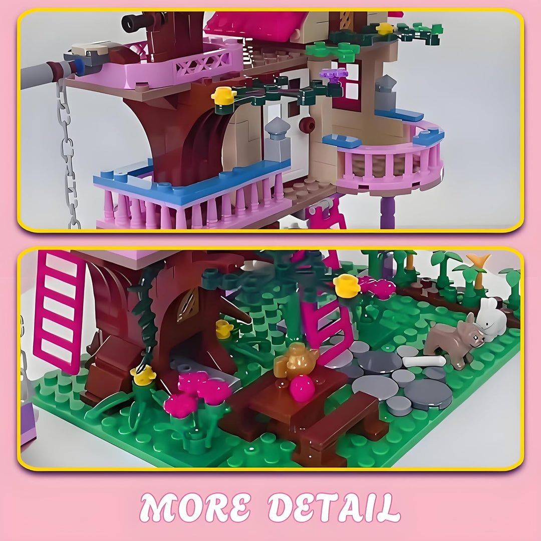 CSNRHG Dream Tree House Friends Bauset 504 Teile Konstruktionsspielzeug Geschenke für Erwachsene, Dr