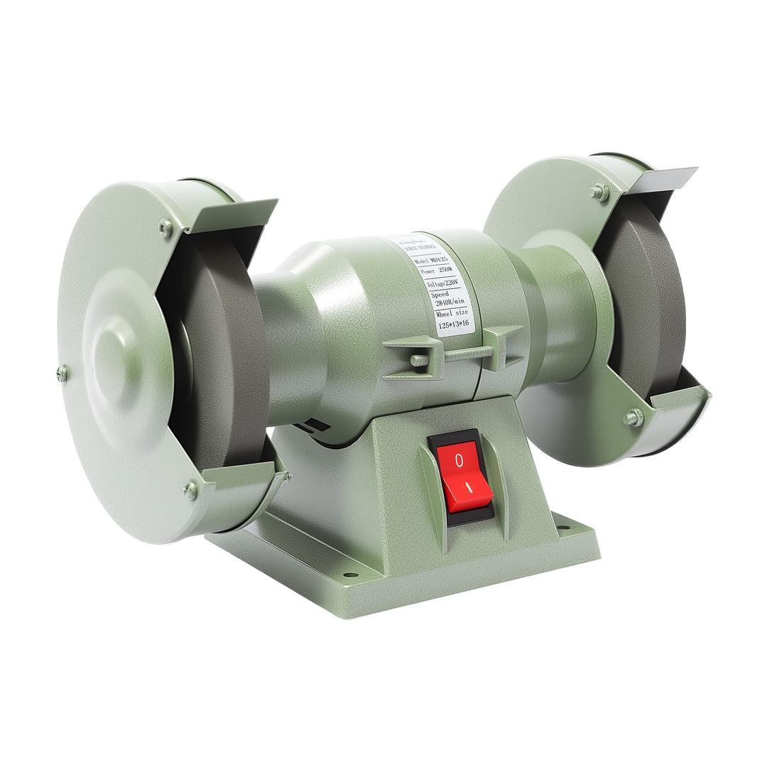 Mini Doppelschleifer 250W, 2800 U/min – Schärfen & Polieren von Metall | Kompakte Tischschleifmaschi