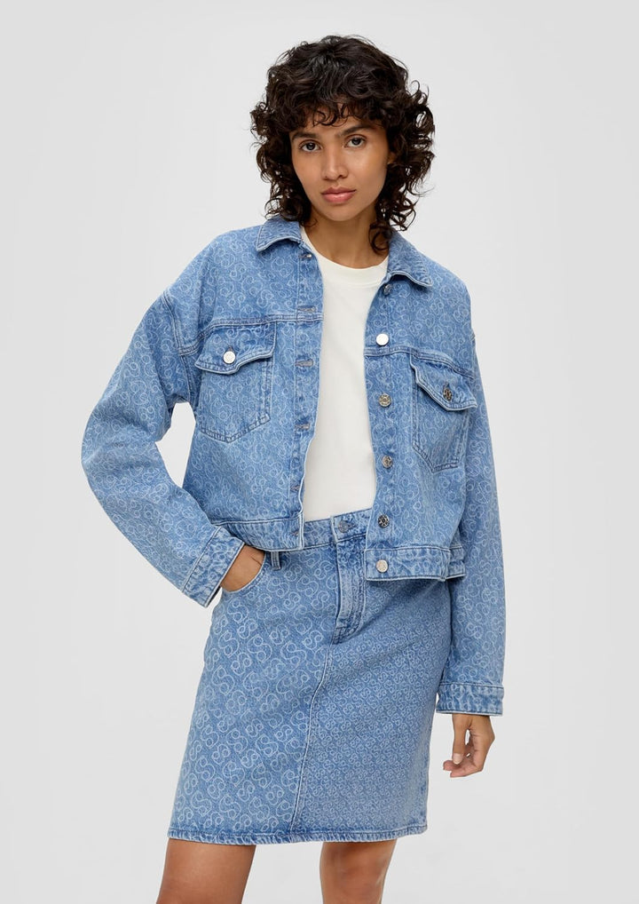 s.Oliver Damen Jeansrock, 38 Blau