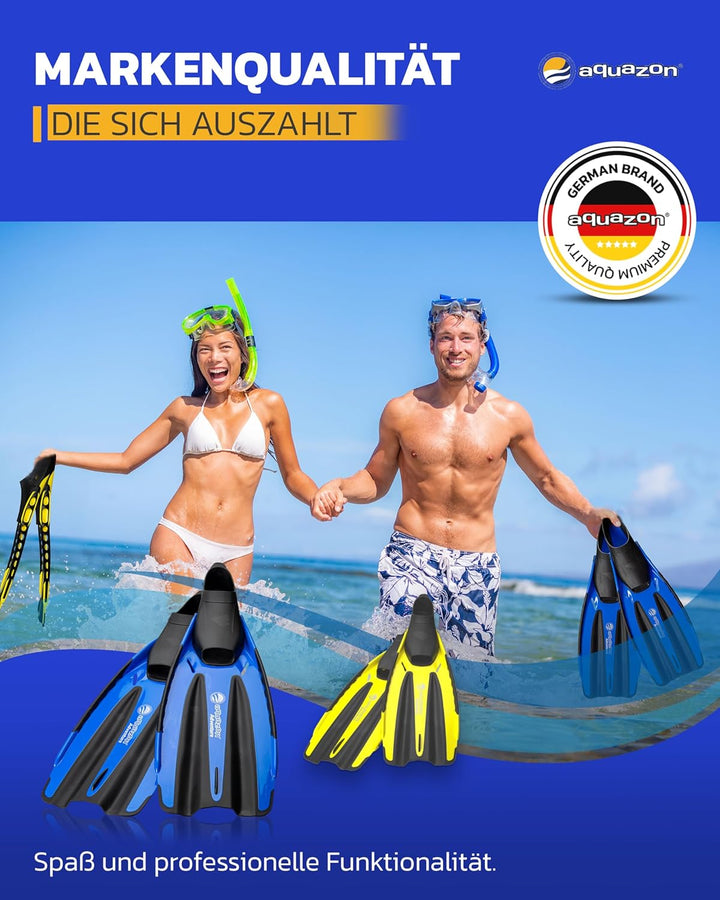 AQUAZON Adventure Marken Flossen-technisch hervorragende Schnorchelflosse mit extra weicher Fusstasc