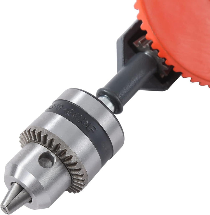 KATSU Handbohrmaschine, 10mm 3/8 Zoll Kapazität Präzisionsfutter Doppelritzel Manuelle Bohrmaschine
