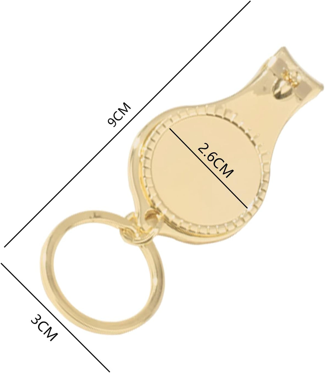 30pcs Personalisierte Gold Flaschenöffner Nagelknipser Schlüsselanhänger Vielseitig & Langlebig, Pri