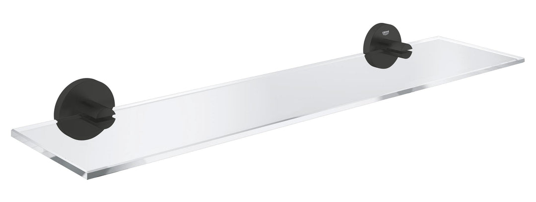 GROHE Start, Glasablage ohne Bohren (vielseitig einsetzbar im Bad, 53cm breit (Bohrabstand 28cm), zu