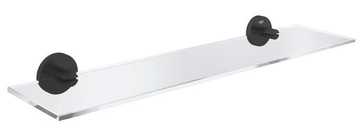 GROHE Start, Glasablage ohne Bohren (vielseitig einsetzbar im Bad, 53cm breit (Bohrabstand 28cm), zu