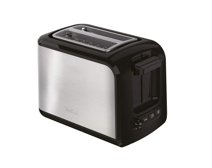 Tefal Express TT410D 2-Scheiben-Toaster, Schwarz, Edelstahl, 2 Scheiben, 850 W, 160 mm, Stil: Single