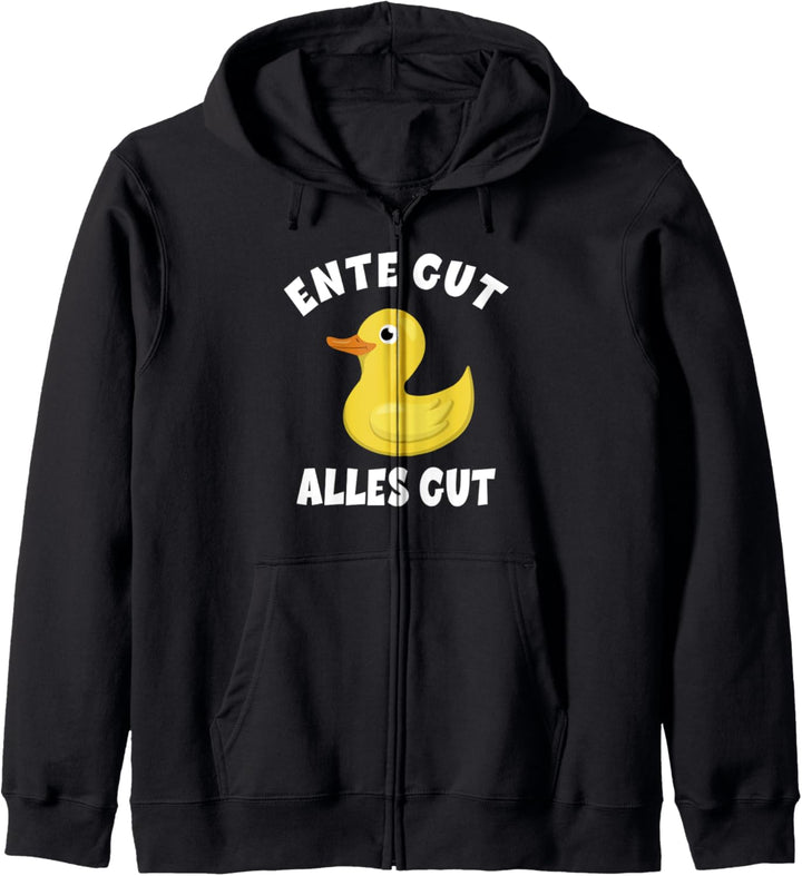 Ente gut alles gut - Quietscheente Badeenten Gelbe Ente Kapuzenjacke