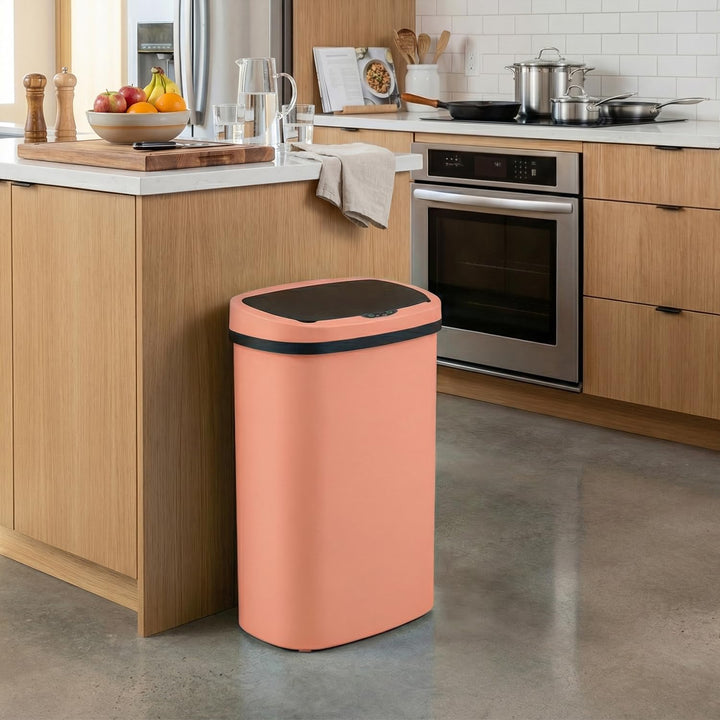 FDW Mülleimer mit Sensor & Deckel, Kunststoff, 50 L Küchenmülleimer, Smart, Automatisch, Berührungsl