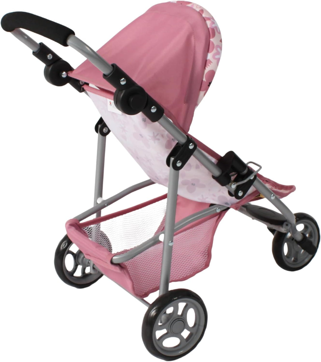 Bayer Chic 2000 - Puppenbuggy Lola, Kinderwagen für Puppen bis ca. 50 cm Grösse, Jogging-Buggy, Pupp