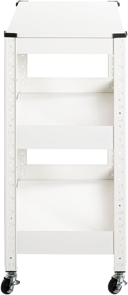 HAKU Möbel Servierwagen, weiss, Metall - Masse: B 50 x H 75 x T 32 cm, Style: Modern, Weiß