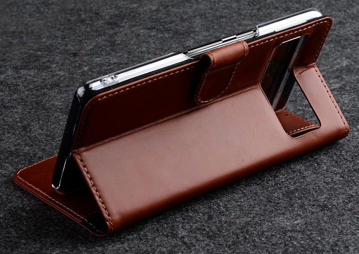 STILGUT Talis kompatibel mit Google Pixel 7 Pro Hülle mit Kartenfach aus Leder, Wallet Case, Lederhü