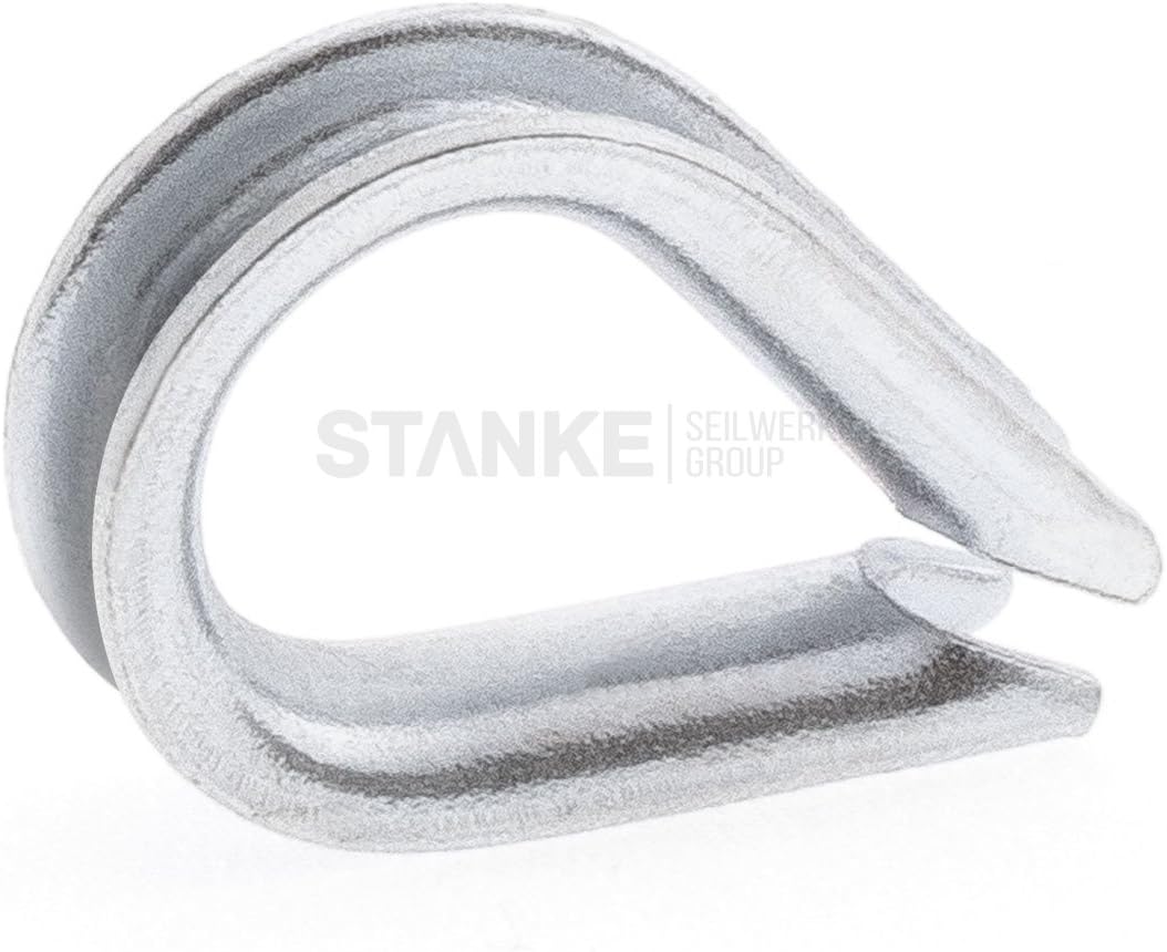 Seilwerk STANKE 20x M8 Spannschloss Öse-Haken verzinkt Spannschraube Spanner für Drahtseil 110 mm 20