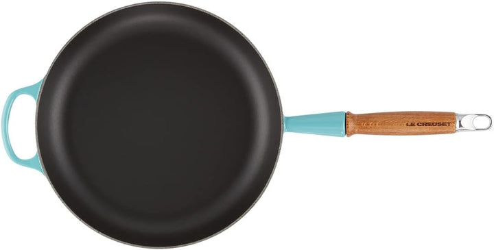 Le Creuset Signature gusseiserne Bratpfanne mit Holzgriff 28 cm Karibik, 20258281700422 Karibik 28 c