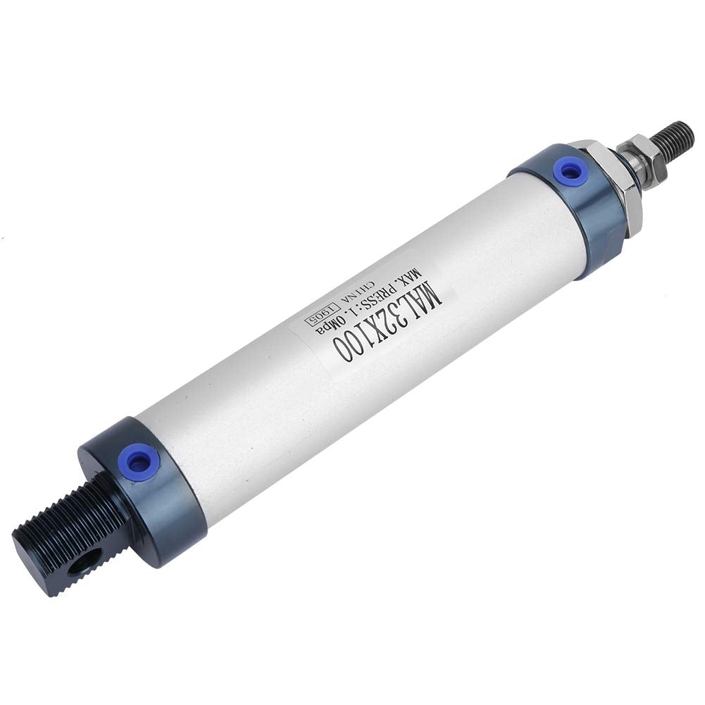 Luftzylinder Pneumatikzylinder, 32mm Single Rod Double Acting Mini Pneumatic Air Cylinder Aluminiuml