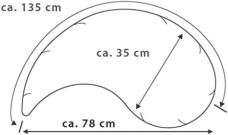 Theraline Das Yinnie Stillkissen | gefüllt mit sandfeinen Original-Perlen | inkl. Aussenbezug „Blätt