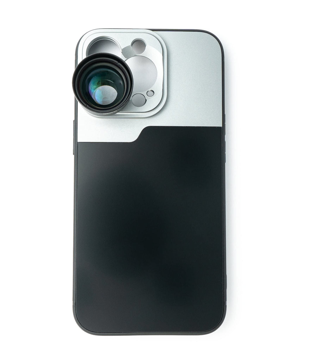 SYSTEM-S Zoom Linse 3X Tele Objektiv Filter mit Hülle in Schwarz für iPhone 13 Pro
