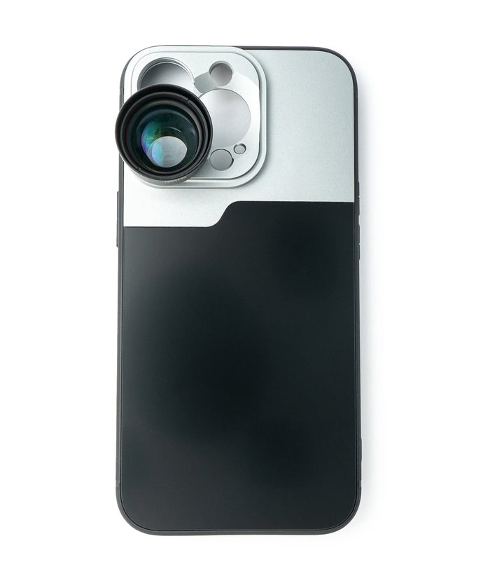 SYSTEM-S Zoom Linse 3X Tele Objektiv Filter mit Hülle in Schwarz für iPhone 13 Pro