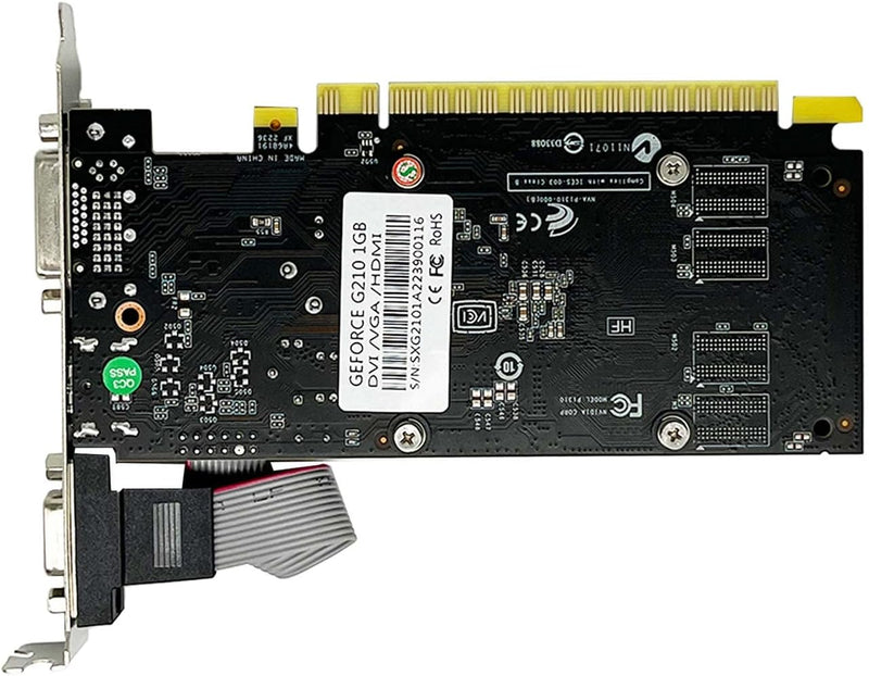 SAPLOS Low Profile GT210 Grafikkarten für PC, 1GB Video Card, DDR3 64-bit, HDMI DVI VGA