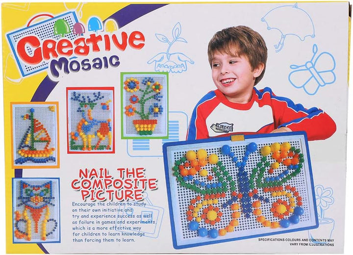 ITODA Steckspielzeug Mosaik Steckspiel Pädagogisches Kinderspielzeug Kreatives Spielzeug Jungen Mädc
