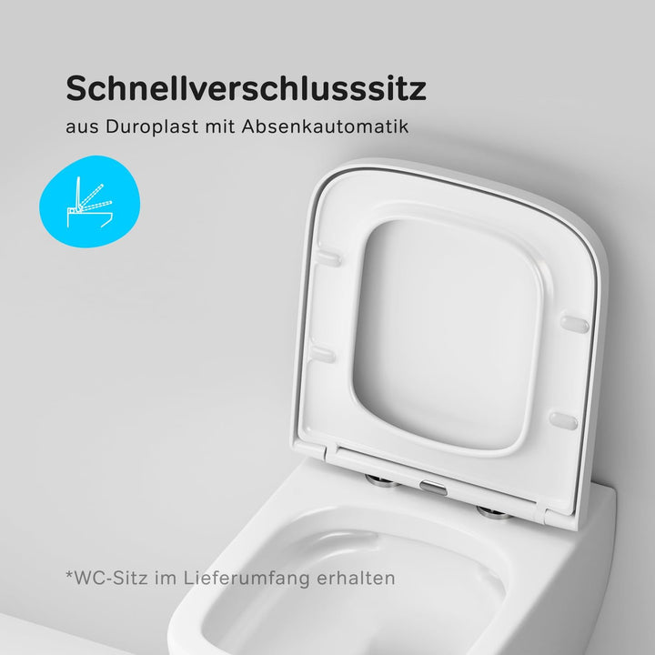 AM.PM - Komplettes Set - Vorwandelement II12709 Prime Fit inkl. Runde Betätigungsplatte Chrom + Häng
