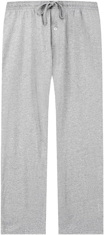 U2SKIIN Pyjamahose Herren lang 100% Baumwolle, Schlafhose Herren Schlafanzughose lang Pyjama Hose Sc