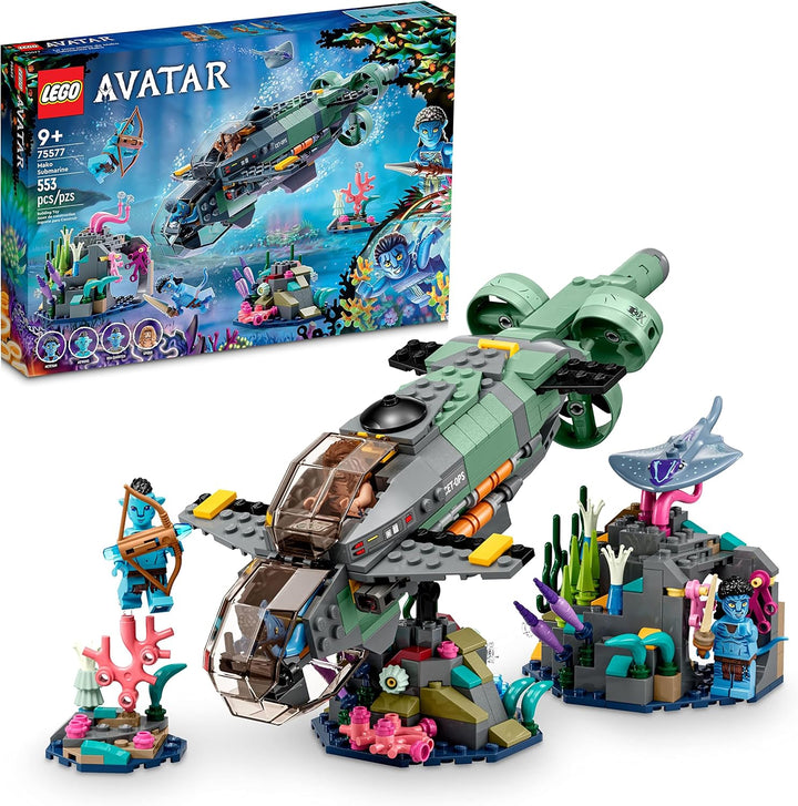 LEGO Avatar - Der Weg des Wassers Mako-U-Boot 75577 Baubares Spielzeugmodell, Unterwasser-Ozean-Set