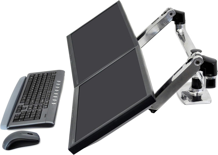 Ergotron 45-245-026 LX 2fach Monitor-Tischhalterung 38,1cm (15) - 68,6cm (27) Höhenverstellbar, N Po
