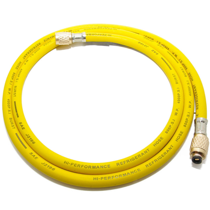 Füllschlauch für R32 / R410a Kältemittel, gelb, 1,5m, 1/4" SAE W - 1/4" SAE W Füllschlauch R32 R410a