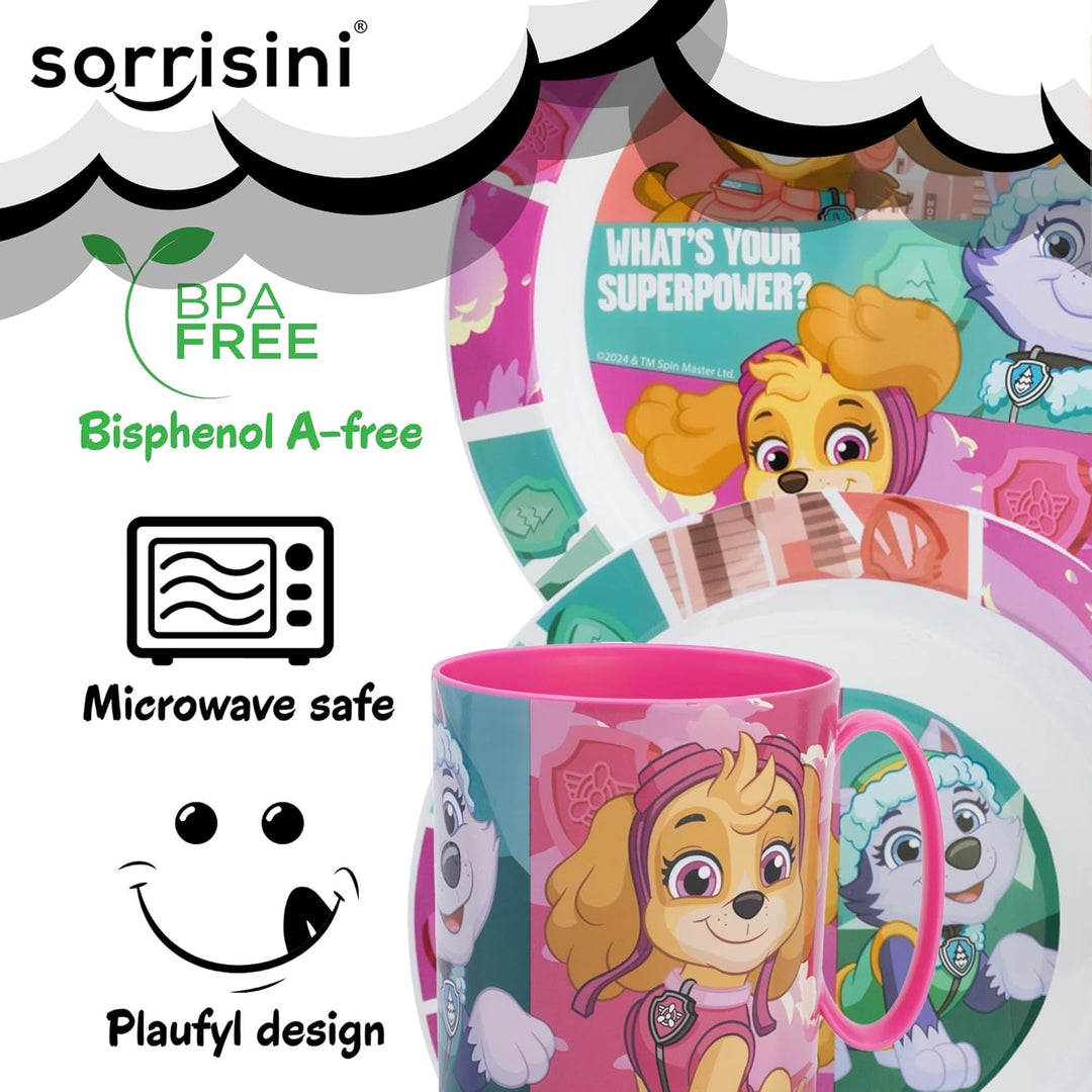 Kindergeschirr set Paw Patrol, Wiederverwendbares geschirr Set, Kinder Essgeschirr, Microwaveable Ki