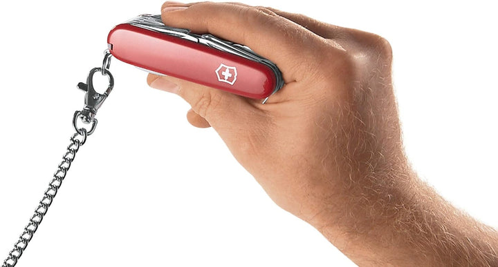 Victorinox Taschenmesser Signature Lite (7 Funktionen, Kugelschreiber, LED-Licht) Blau Transparent,