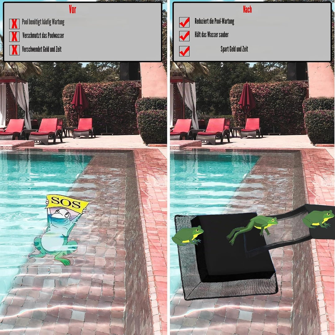 Omobolanle Tierrettende Fluchtrampe Schwimmhilfe für Schwimmbad Tierfluchtrampe Rettung Kleintiere b