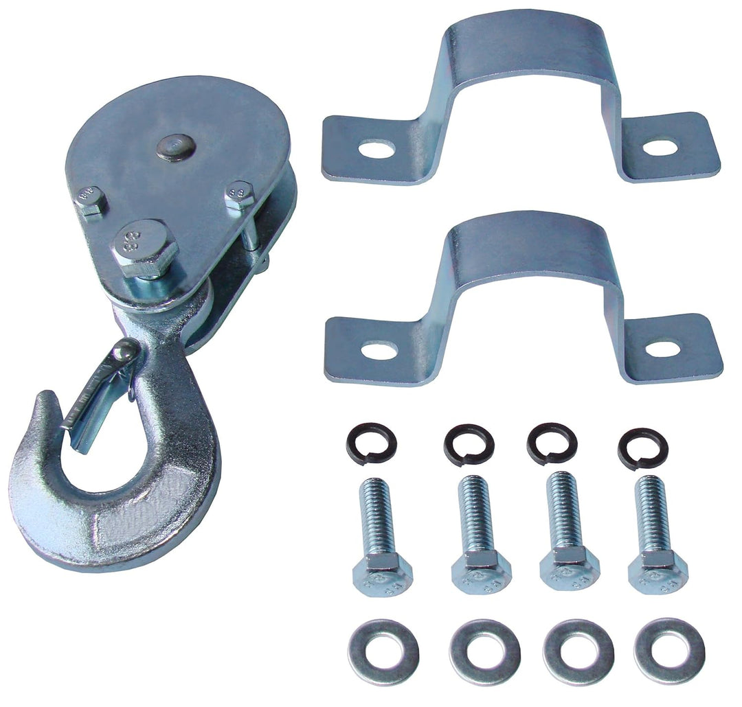 CROSSFER PA600A Elektrischer Seilhebezug 230Volt für 300kg/600kg Last Seilwinde mit Umlenkrolle als