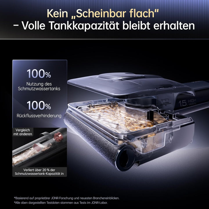 JONR 20000 Pa H2 PRO Nass-Trockensauger, Innovatives Geruchsfreies Design, Heisswasser-Reinigung,150