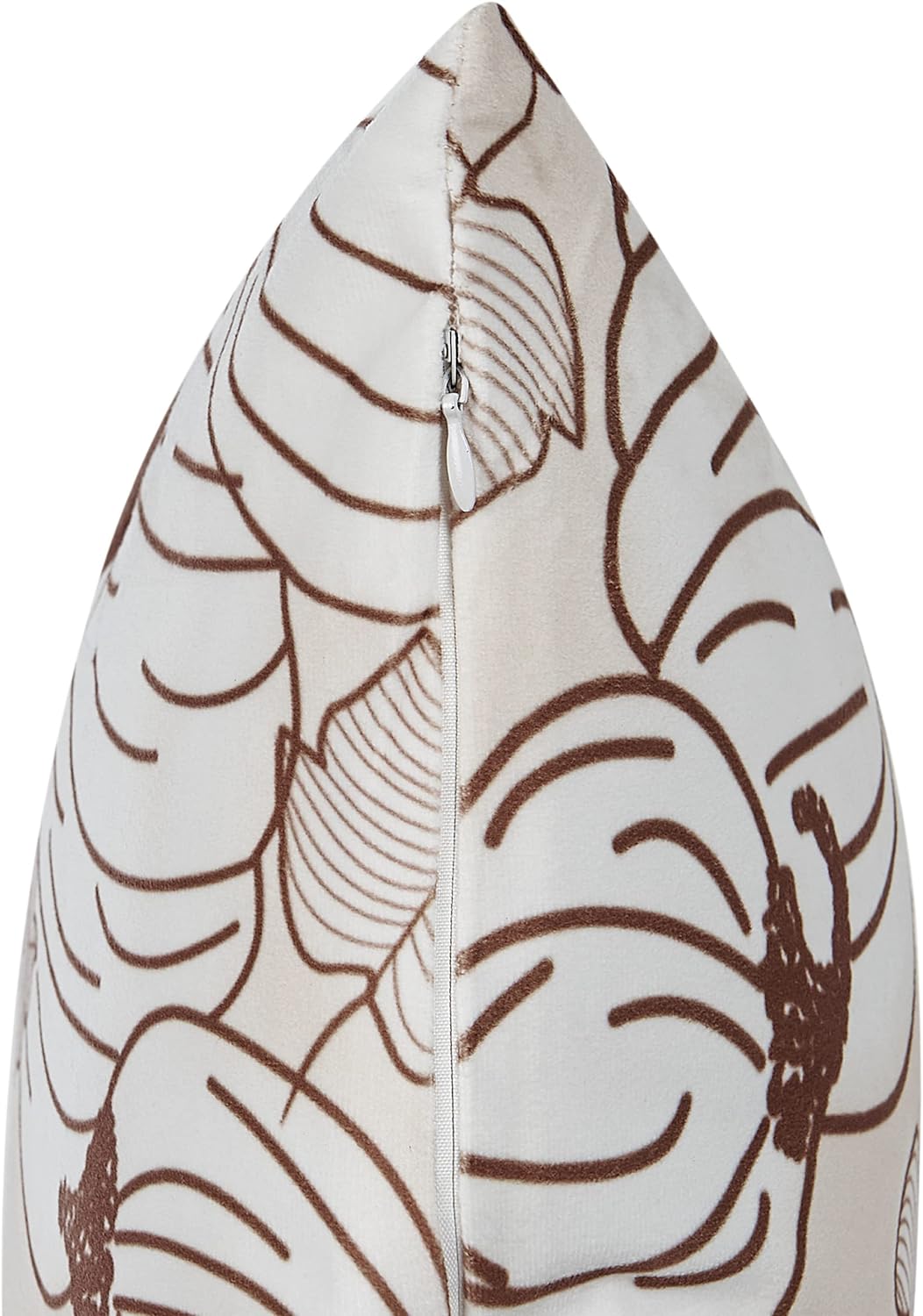 Zierkissen 2er Set 45x45 cm Halloween Kürbis-Motiv beige/braun Samtstoff Gourd