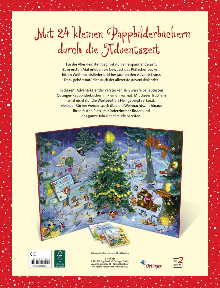 Mein allererster Adventskalender: mit 24 Pappbilderbüchern zum Herausnehmen