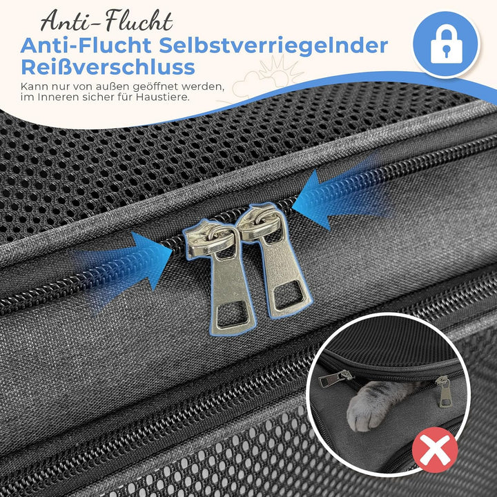 Transporttasche für Katze Hund, Hundetransportbox | Faltbare Katzentransportbox,5kg Katzen Hunde Tra