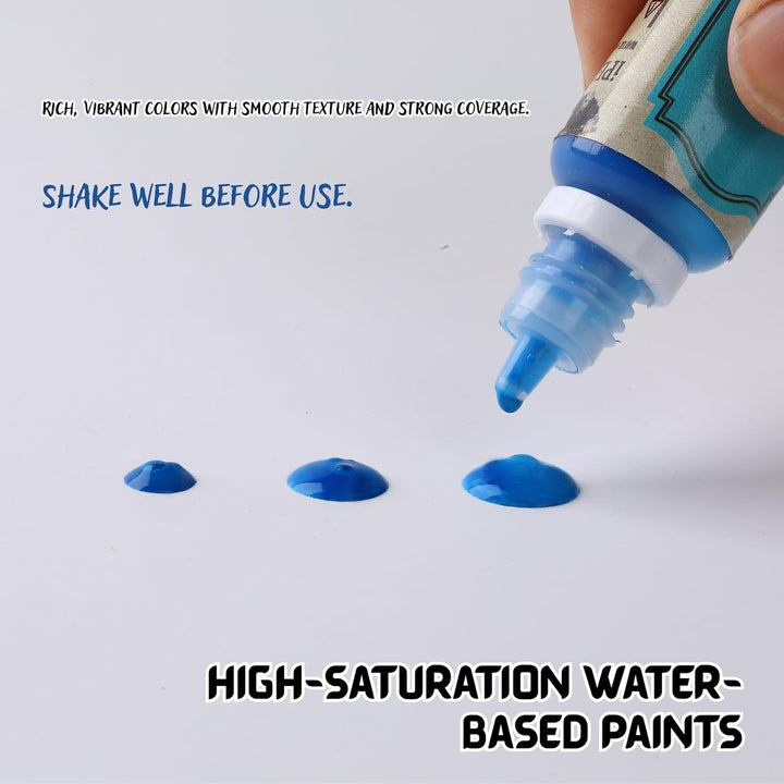 Acryl Miniature Starter Farben Set-22 Paint inkl Metallic Gold & Silber Primer&Shades 7 DND Adventur