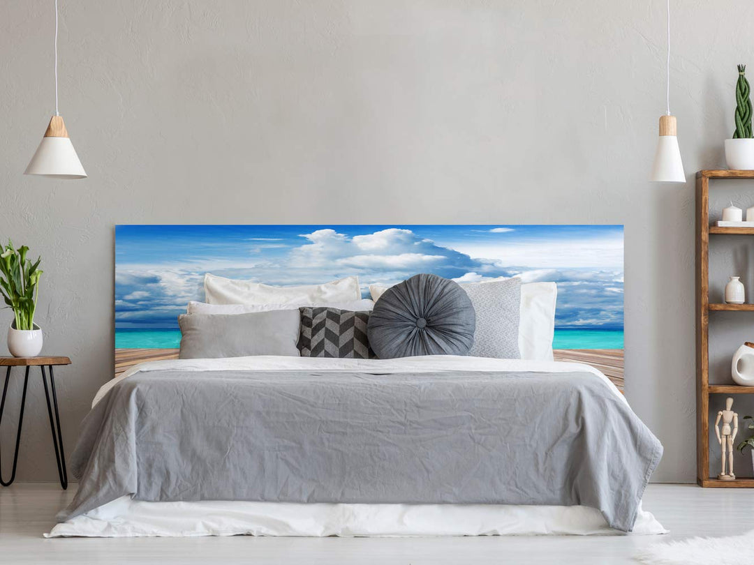 Oedim Kopfteil für Bett, PVC, Digitaldruck, Kristall, Mehrfarbig, 100 x 60 cm, erhältlich in verschi