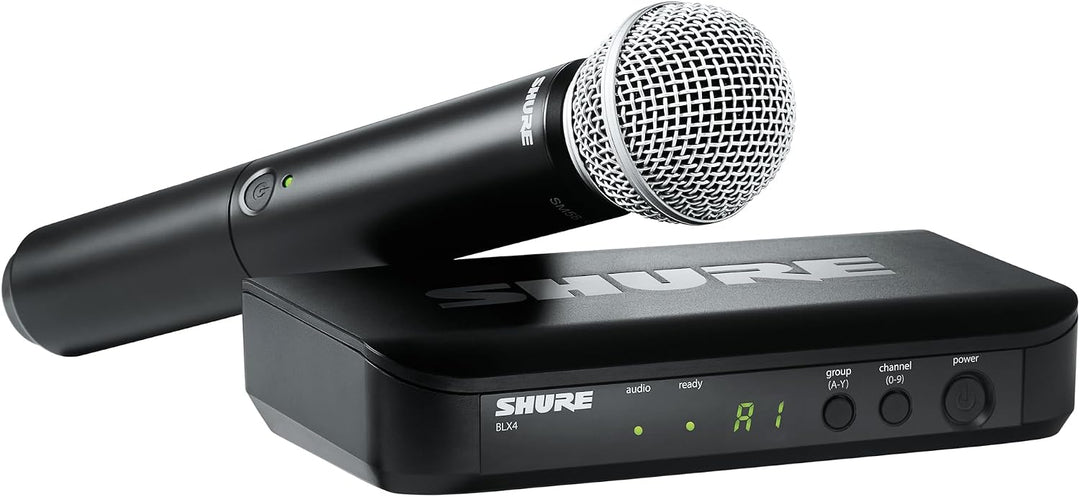 Shure BLX24/SM58 UHF Wireless Mikrofonsystem - Perfekt für Kirche, Karaoke - 14-Stunden Akkulaufzeit